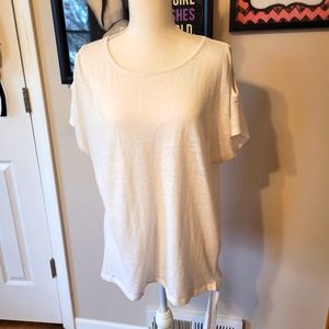 CLOSE OUT nwot. xl white knit shirt